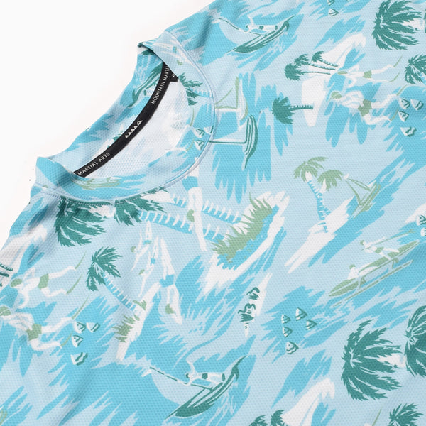 洋楽 Tropic of Tulli Maajo MMA Aloha Dry Big Tee (Turquoise) – TOKYO MOUNTAIN RUNNING