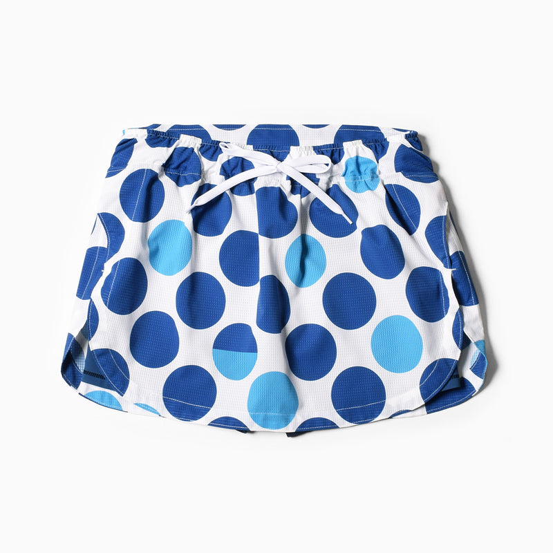 MMA Big Dot Side Slit Skirt V2 (White)