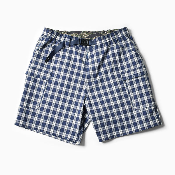 MMA COOLMAX 8-pocket Wide Shorts (Blue Check)