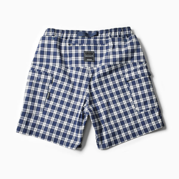 MMA COOLMAX 8-pocket Wide Shorts (Blue Check)