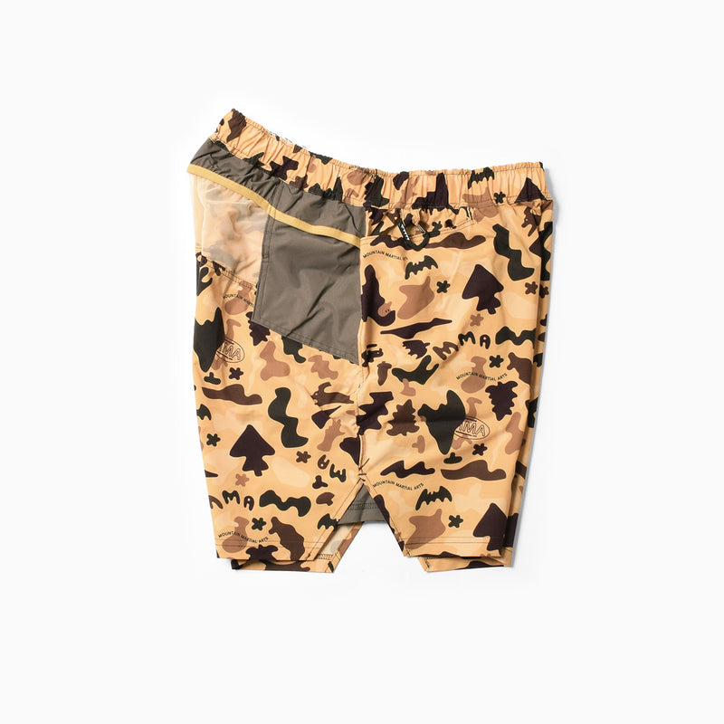 MMA_Jerry Ukai PONCHOMAN CAMO Hike&Run Shorts (Beige Camo)