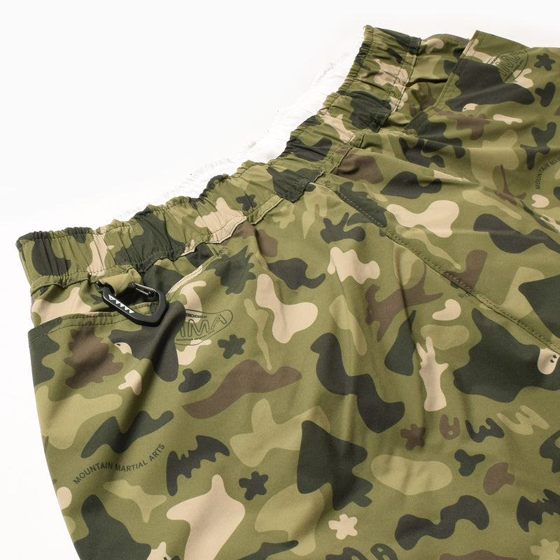 MMA_Jerry Ukai PONCHOMAN CAMO Hike&Run Shorts (Green Camo)