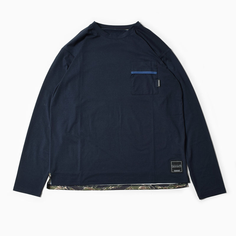 MMA Basic Pocket Long Tee (Navy)