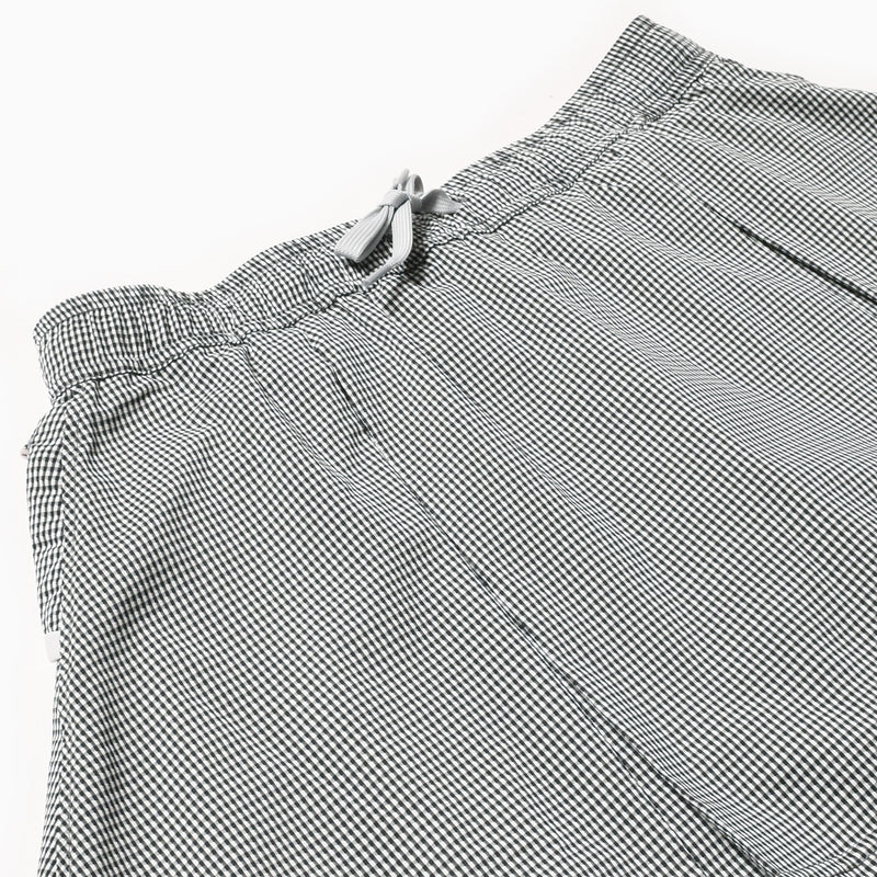 MMA Front Pleats Run Skirt (Mini Check)