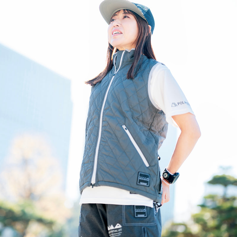 MMA CORDURA®︎ POLARTEC®︎ Quilting Vest (Gray)