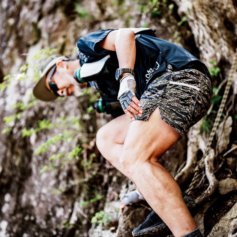 MMA 100MPJ Racing Trail Run Shorts (Tiger Camo)