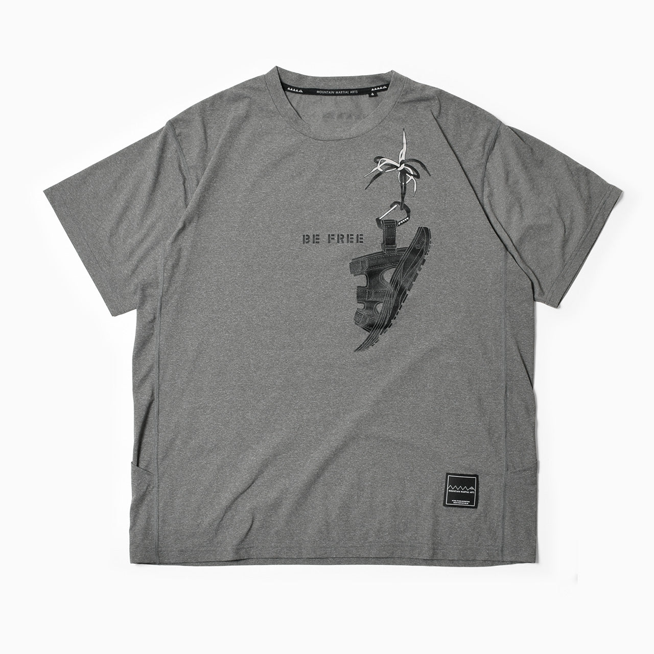 MMA rig BE FREE Tee (Charcoal) – TOKYO MOUNTAIN RUNNING COMPANY