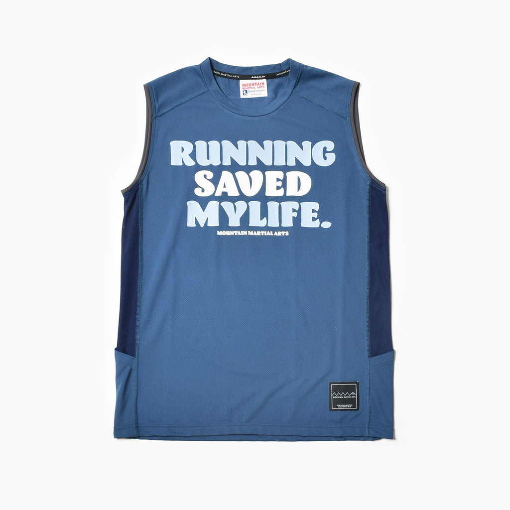 MMA MOUNTAIN MARTIAL ARTS ランニングウェア MMA RSM Sleeve-less (Blue) – TOKYO MOUNTAIN RUNNING COMPANY