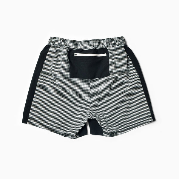 MMA Side Graphic Run Shorts V3 (Black Check)