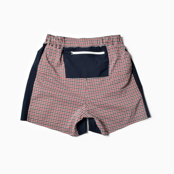 MMA Side Graphic Run Shorts V3 (Red Check)