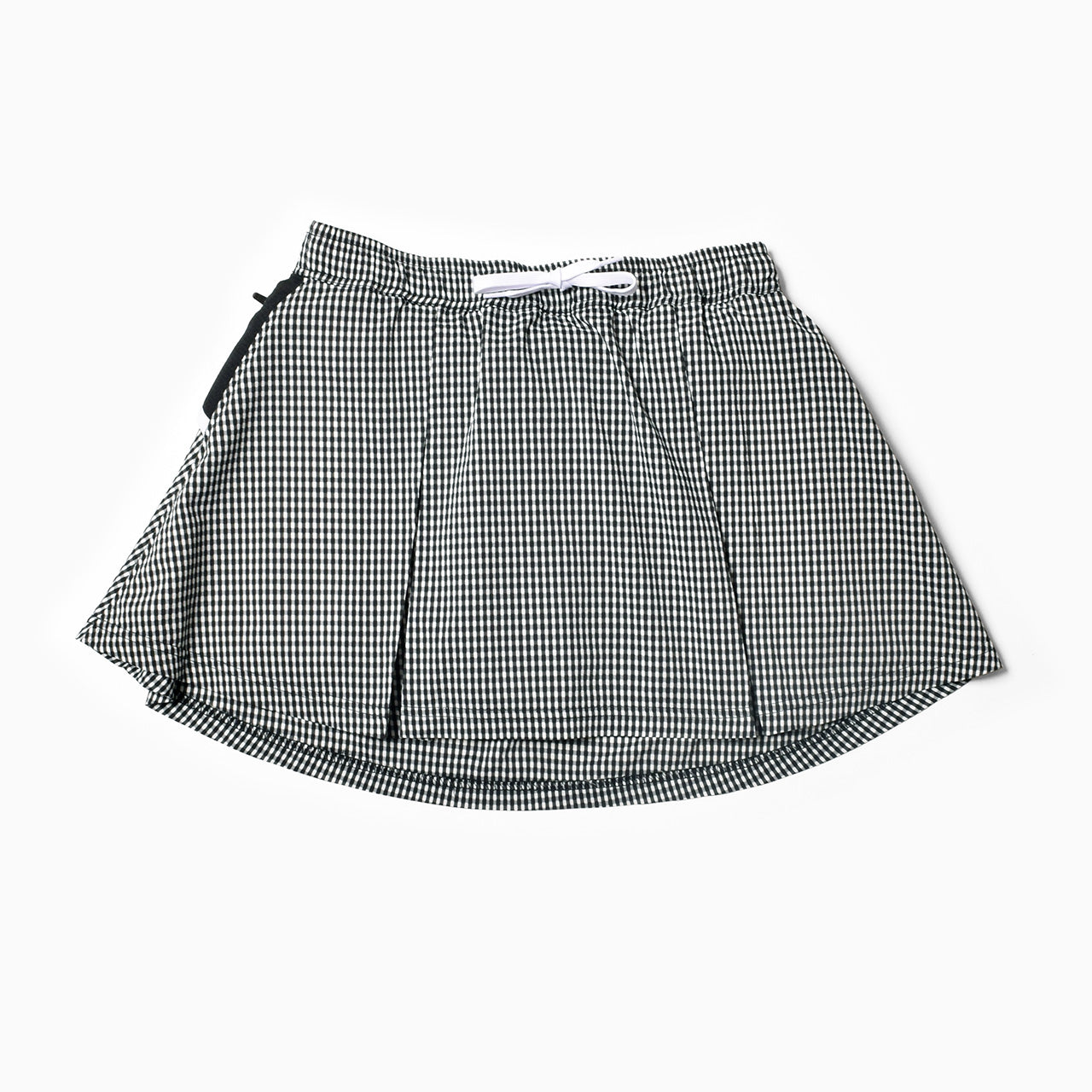 MMA Front Pleats Run Skirt (Black Check) – TOKYO MOUNTAIN