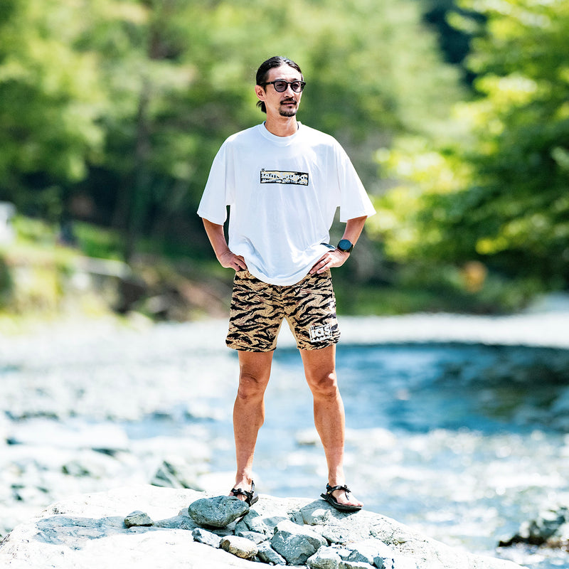 MMA I am Sauna Run&Sauna Shorts (Tiger Camo Beige)