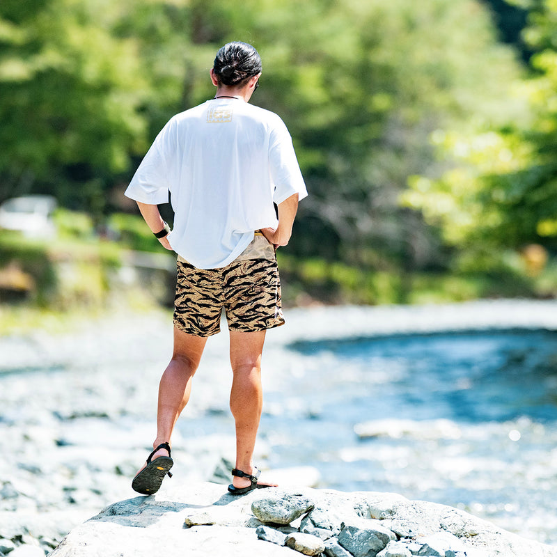 MMA I am Sauna Run&Sauna Shorts (Tiger Camo Beige)