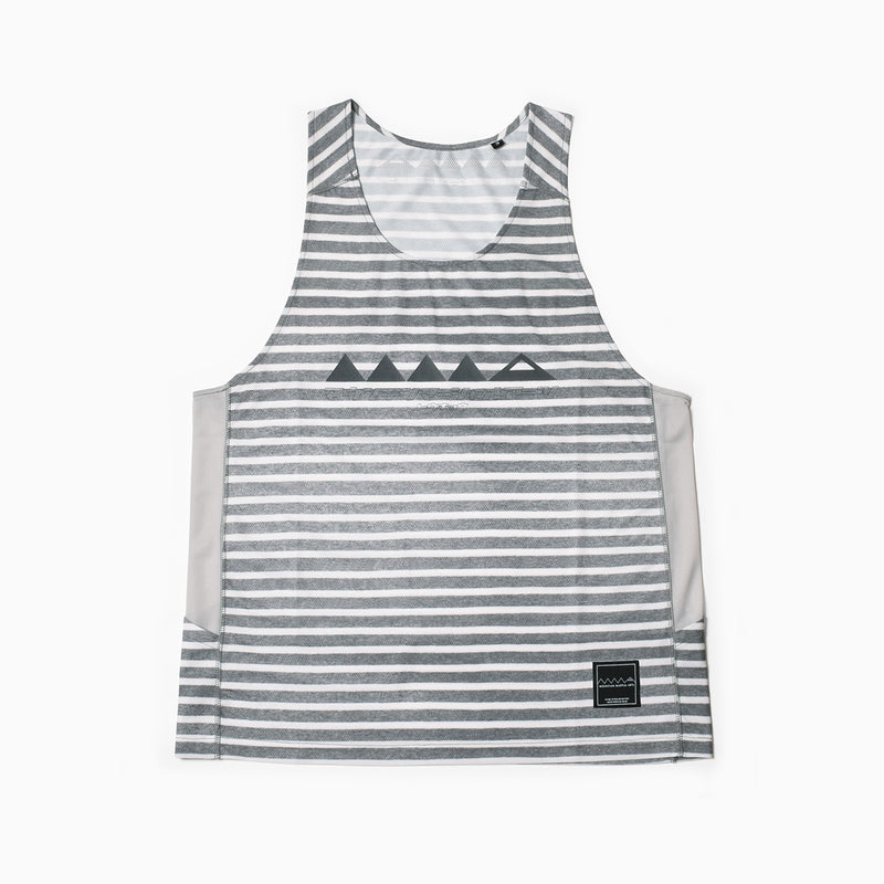 MMA Running Border Singlet (Gray_White)