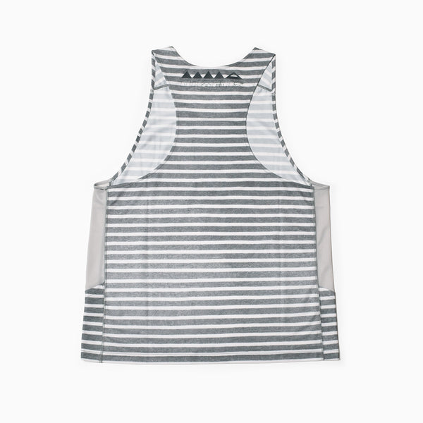 MMA Running Border Singlet (Gray_White)