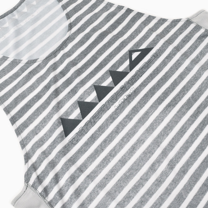 MMA Running Border Singlet (Gray_White)