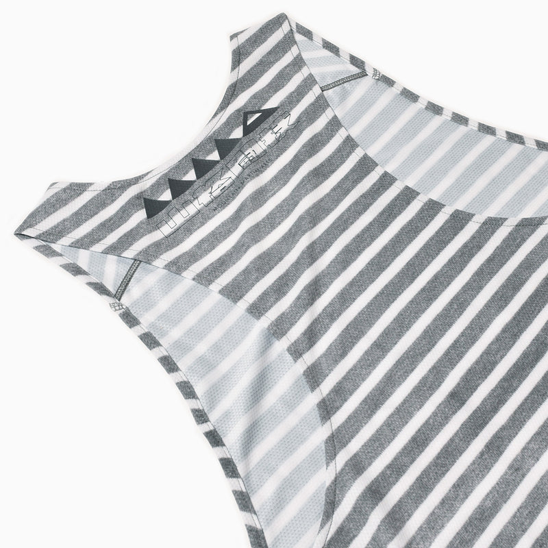 MMA Running Border Singlet (Gray_White)