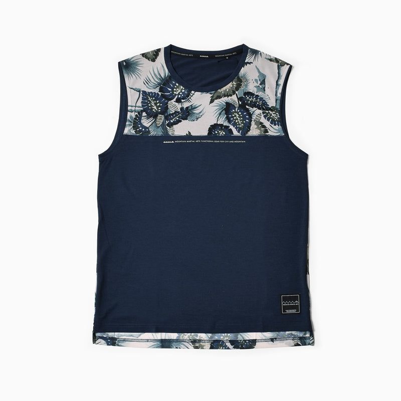 MMA Aloha Mesh Panel Sleeve-less (Navy)