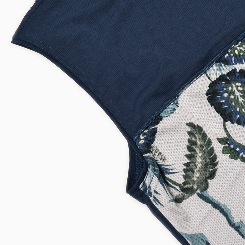 MMA Aloha Mesh Panel Sleeve-less (Navy)