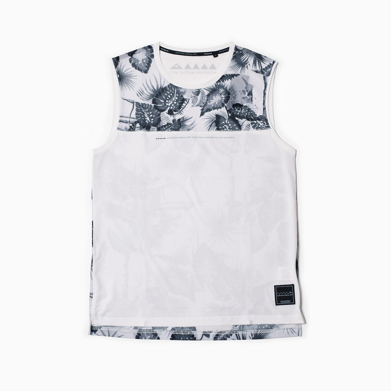 MMA Aloha Mesh Panel Sleeve-less (White)