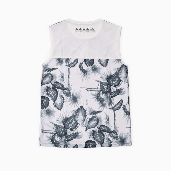 MMA Aloha Mesh Panel Sleeve-less (White)