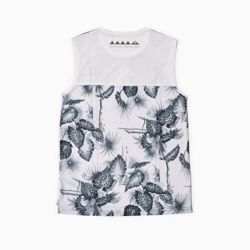 MMA Aloha Mesh Panel Sleeve-less (White)